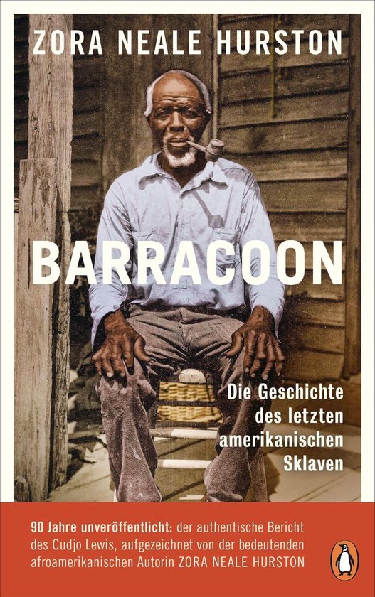 Boek kaft met "BARRACCOON" en "Die Geschichte des letzten amerikanischen Sklaven".