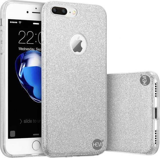 Apple iPhone 5 / 5S / SE - Coque Silver Switch Glitter - Coque Anti Shock  1000 in 1 | bol