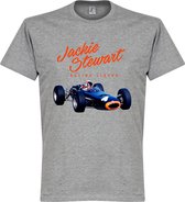 Jackie Stewart Monaco T-Shirt - Grijs - 4XL