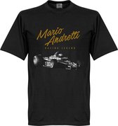 Mario Andretti T-Shirt - Zwart - M