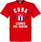 T-shirt établi Cuba - Rouge - XXXXL