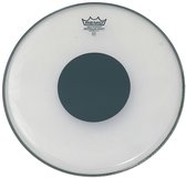 Remo CS Ambasador Clear 18", zwart Dot, basDrum Batter - Bass drumvel