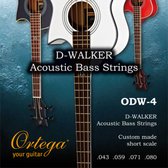 Ortega ODW-4 Walker Ac. bas Strings 43-59-71-80, Short Scale - Akoestische basgitaarsnaren