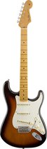 Fender AS Eric Johnson Strat MN 2 Tone Sunburst, incl. case - ST-Style elektrische gitaar