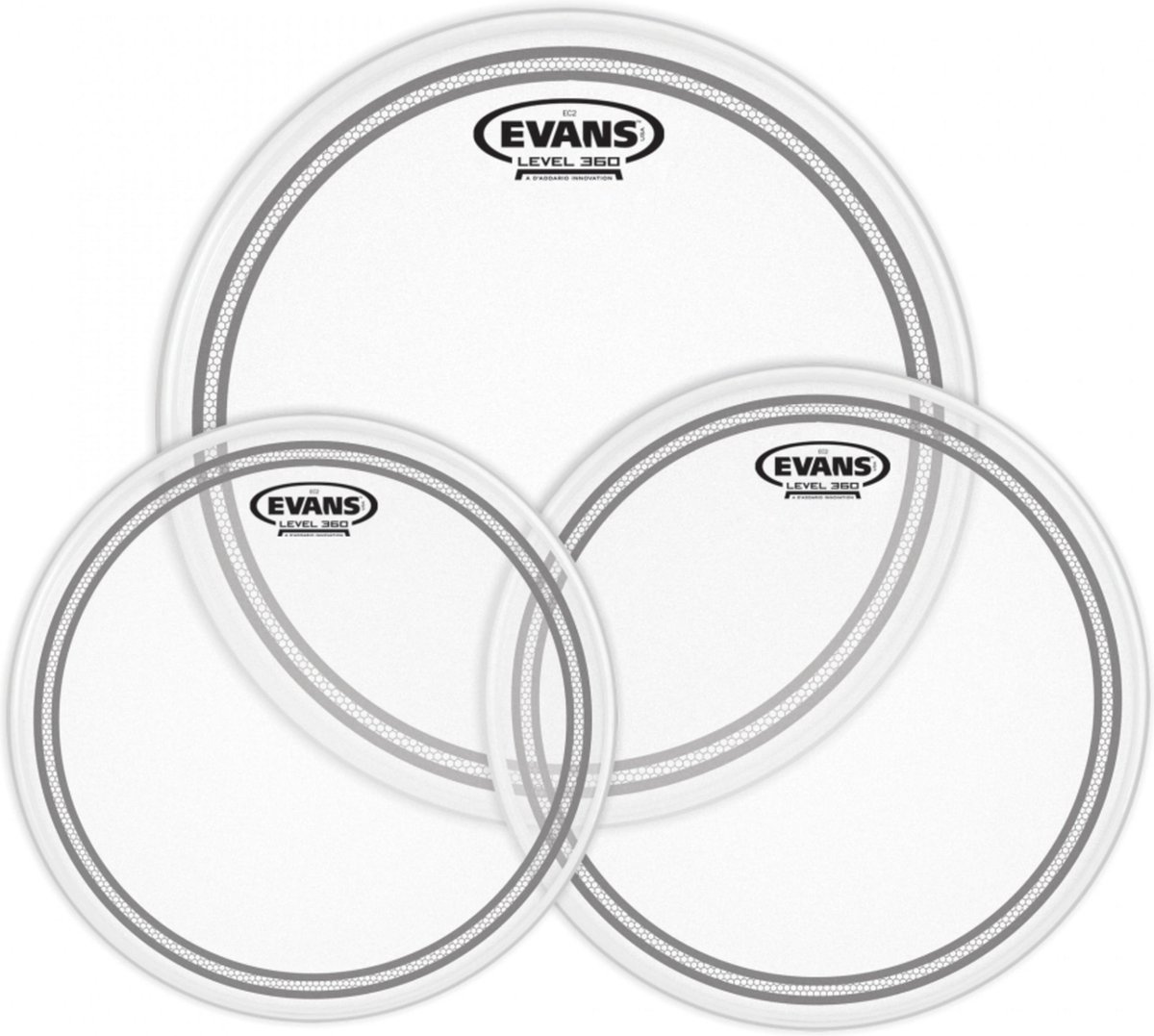 Evans velSet EC2 SST, coated, standaard, ETP-EC2SCTD-S - Drumvellen set
