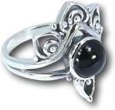 Zilveren ring Black Onyx Grazia