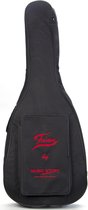 Fame Western gitaar Gigbag Basic zwart/rood Logo - Tas voor akoestische gitaren