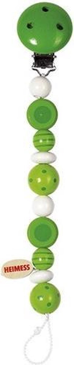 Goedkoopste Heimess | Houten speenkoord Kralen - Stippen & Strepen - Groen