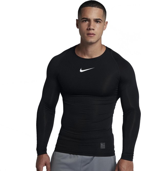 Nike Pro Cool Compressie LS heren thermoshirt zwart | bol.com