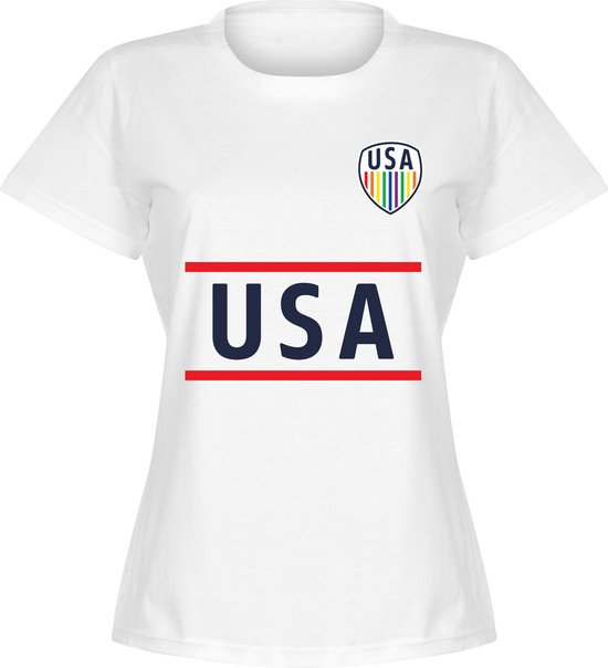 USA Team Pride Dames T-Shirt - Wit - L