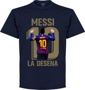 T-Shirt Messi La Desena - Bleu Marine - S