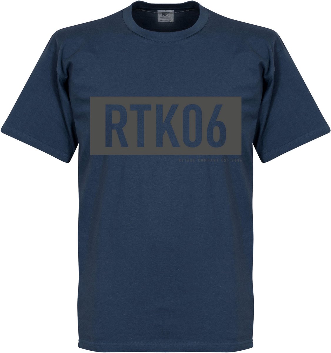 Retake RTK06 Bar T-Shirt - Denim Blauw - XL