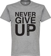 Never Give Up Liverpool T-shirt - Grijs - 3XL