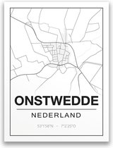 Poster/plattegrond ONSTWEDDE - 30x40cm