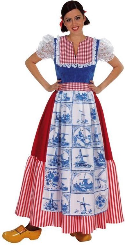 cent Goot voor het geval dat Volwassenenkostuum traditioneel delfts blauwe jurk maat XXL (48-50) |  bol.com