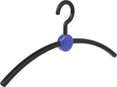 De Kledinghanger Gigant - 4 x Garderobehanger Point kunststof zwart / blauw, 45 cm