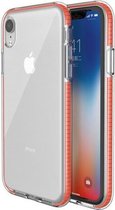GadgetBay Beschermend gekleurde rand hoesje iPhone XR Case TPE TPU back cover - Oranje