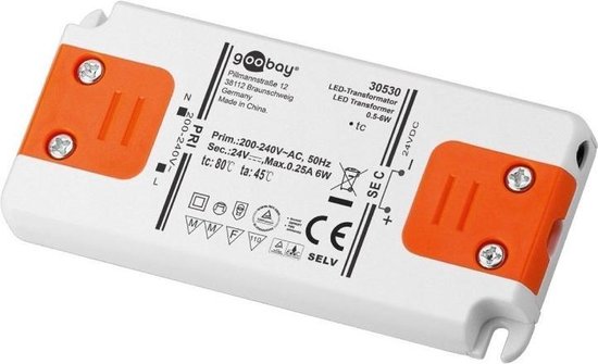 gemakkelijk te kwetsen kiezen strand LED Transformator - 24 volt - 12 watt | bol.com