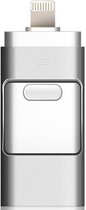 USB stick – flashdrive 128GB – voor iPhone Android en PC of Mac - Zilver