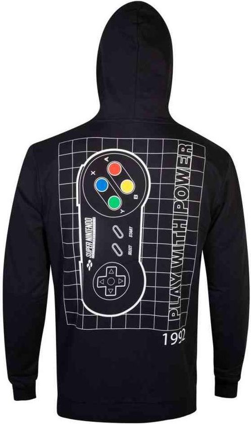 Nintendo Nintendo Sweat a capuche pull L SNES Controller Noir bol