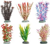 Aquarium plant guyana, light pink plastic, xs