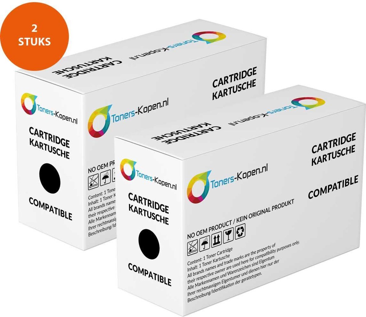 Brother TN-241BK,TN-242 - Toner Zwart 2-pack - 5.000 pagina's totaal - Huismerk Compatible - Geschikt voor Brother DCP-9015CDW Brother DCP-9017CDW Brother DCP-9020CDW Brother DCP-9022CDW Brother HL-3140CW Brother HL-3142CW Brother HL-3150CDN