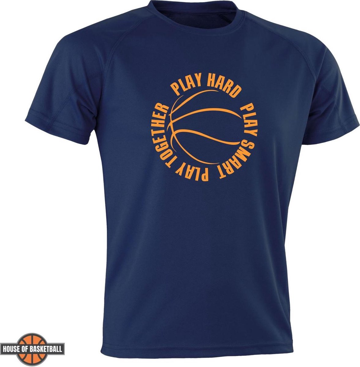Play Hard, Play Smart, Play Together T-shirt – marineblauw – XXS