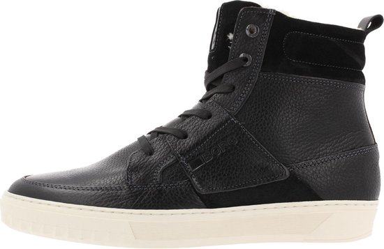 Bjorn Borg Collin High Hoge sneakers - Leren Sneaker - Heren - Zwart - Maat  42 | bol.com