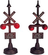 Lemax - Railway Stop Light -  Set/2 -  B/o (4.5v) - Kersthuisjes & Kerstdorpen