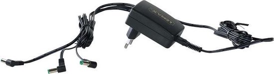 Lemax - Power Adaptor -  4.5v -  Black -  3-output -  Fixed Plug -  EU