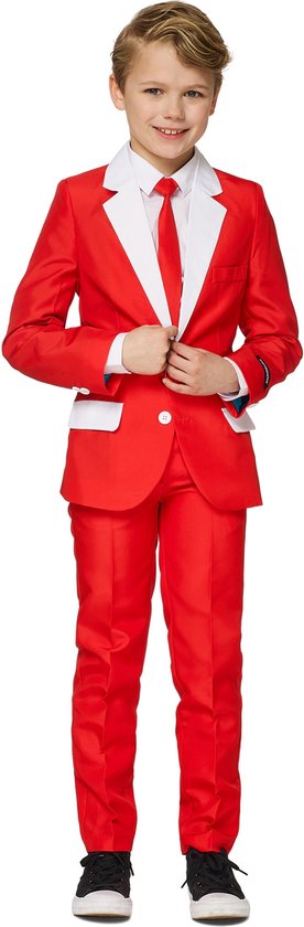 Suitmeister Santa Outfit - Jongens Kostuum - Verkleedkleding - Kerstman -  Rood - Kerst... | bol.com