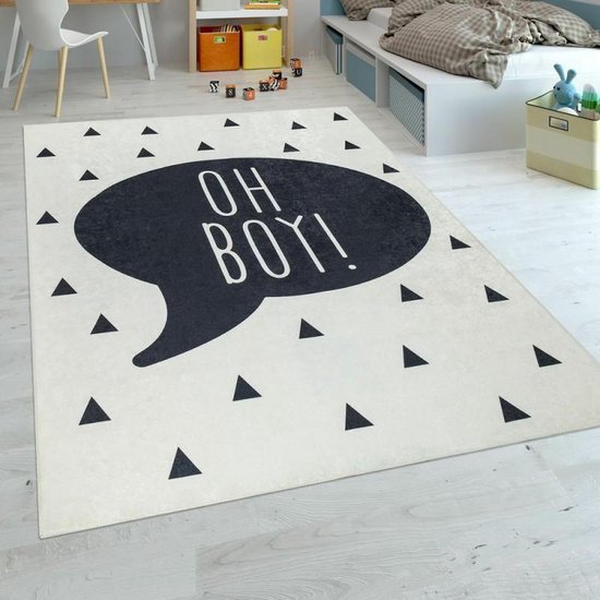 | Trendy Kinder Vloerkleed Tapijt Oh Boy! 80 x 150 cm Trendy Kinder Vloerkleed Tapijt Meisjes 160 x 230 cm