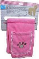 Lief Girls – Hondendroogdoek – Handdoek voor honden – Roze – Maat L - 70 x 95 cm