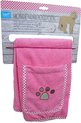 Lief Girls – Hondendroogdoek – Handdoek voor honden – Roze – Maat L - 70 x 95 cm