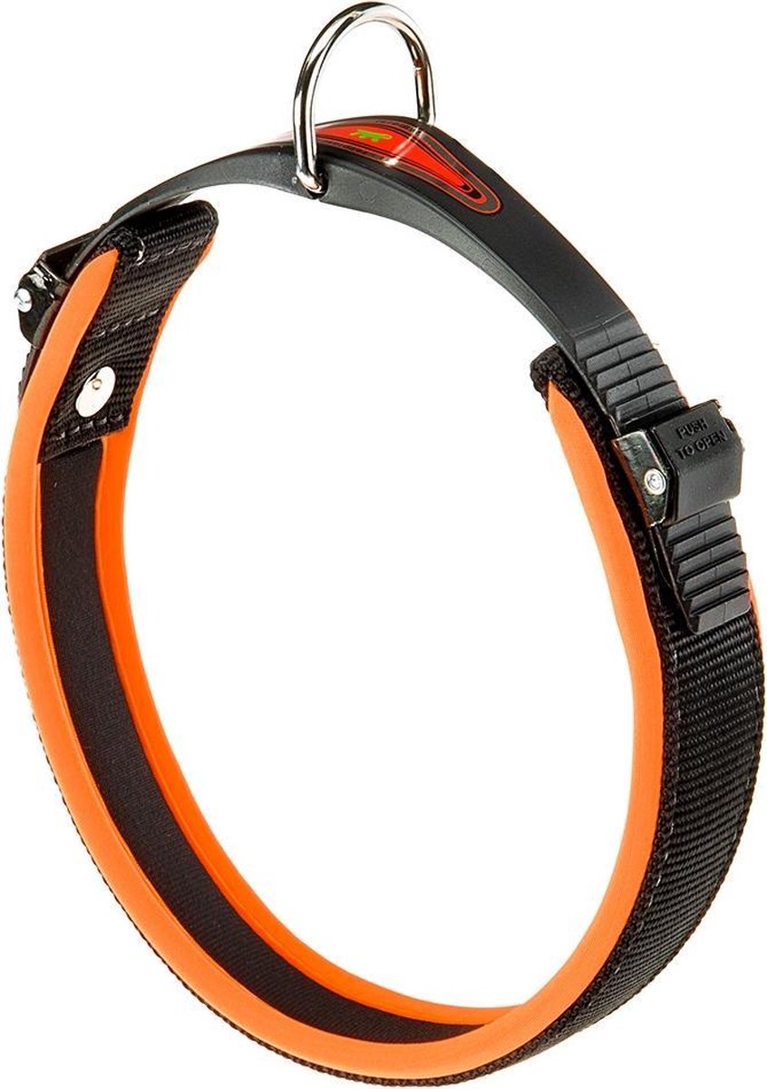 Ferplast ERGOFLUO Hundehalsband – Ergonomisch, Gepolstert, Mit Mikroregulationsverschluss