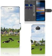 Sony Xperia 10 Telefoonhoesje met Pasjes Koeien