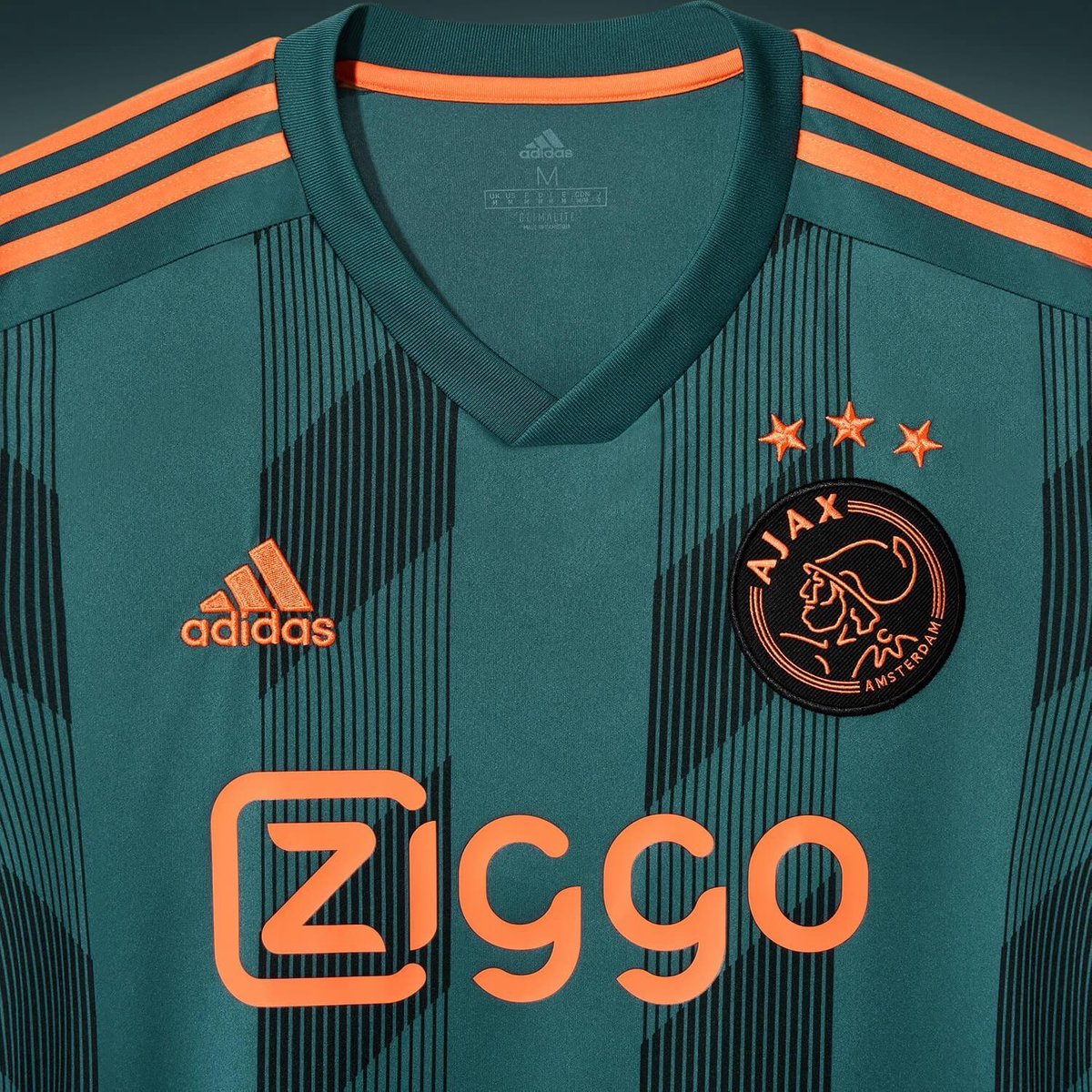adidas AFC Ajax uitshirt 2019/2020 jongens groen/oranje | bol.com