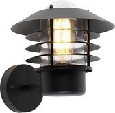 QAZQA prato - Moderne Wanddimmer voor buiten - 1 lichts - D 270 mm - Zwart - Buitenverlichting