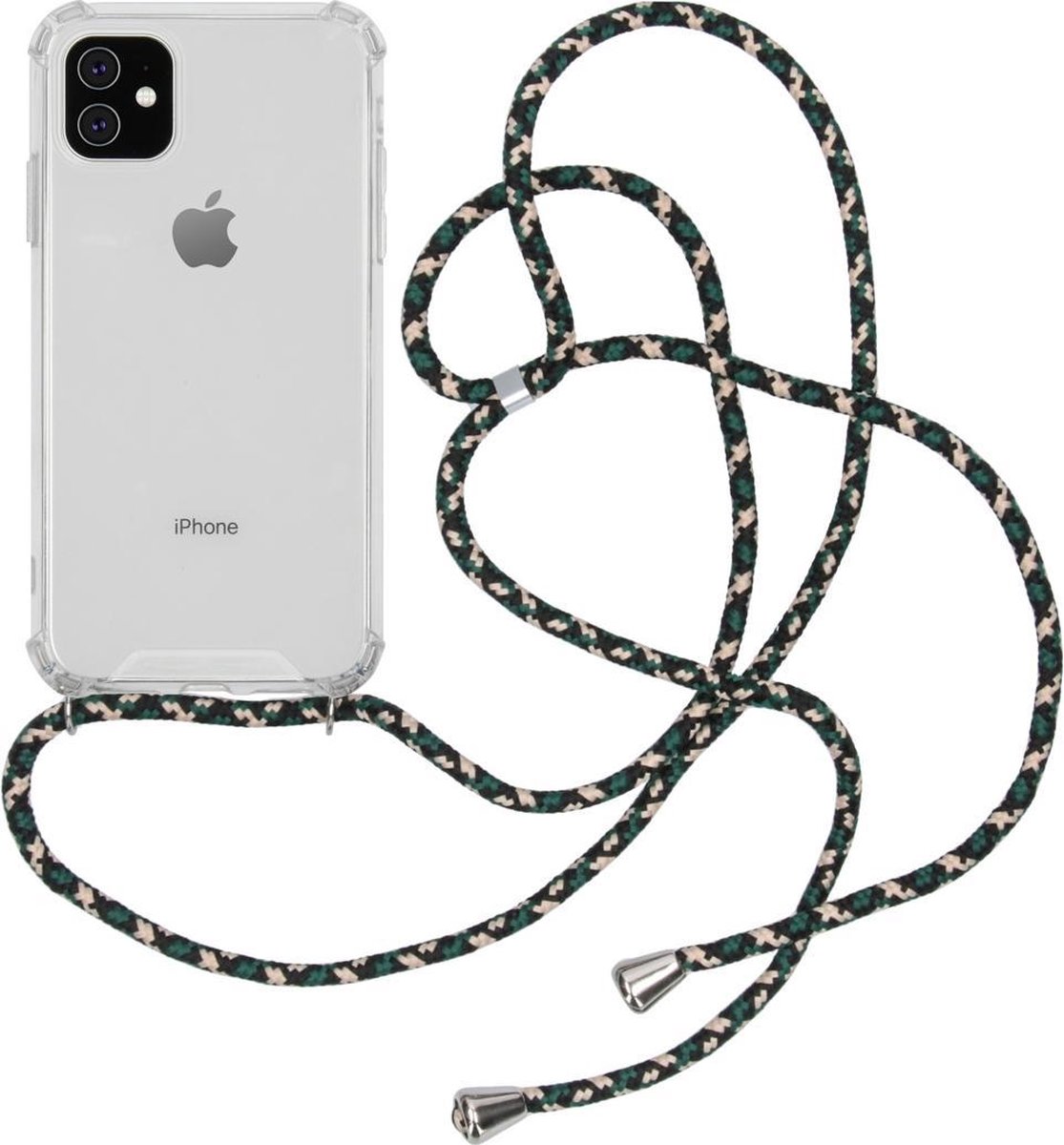 Coque iPhone 11 avec cordon iMoshion - Vert | bol.com