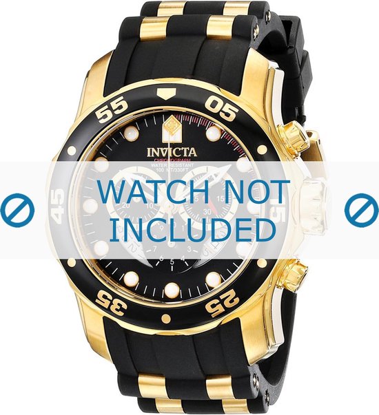 Horlogeband Invicta 6981 Pro Diver / 6983 / 6983.01 Rubber Zwart 26mm |  bol.com