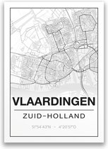 Poster/plattegrond VLAARDINGEN - 30x40cm