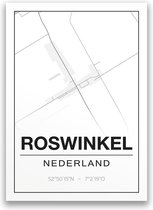 Poster/plattegrond ROSWINKEL - 30x40cm