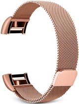 Fitbit Charge 2 Luxe Milanees bandje |Rose Goud / Rose Gold| Premium kwaliteit | Maat: M/L | RVS |TrendParts