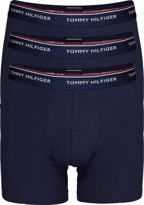 Tommy Hilfiger boxer briefs lang (3-pack) - heren boxers lang - blauw -  Maat: S | bol.com