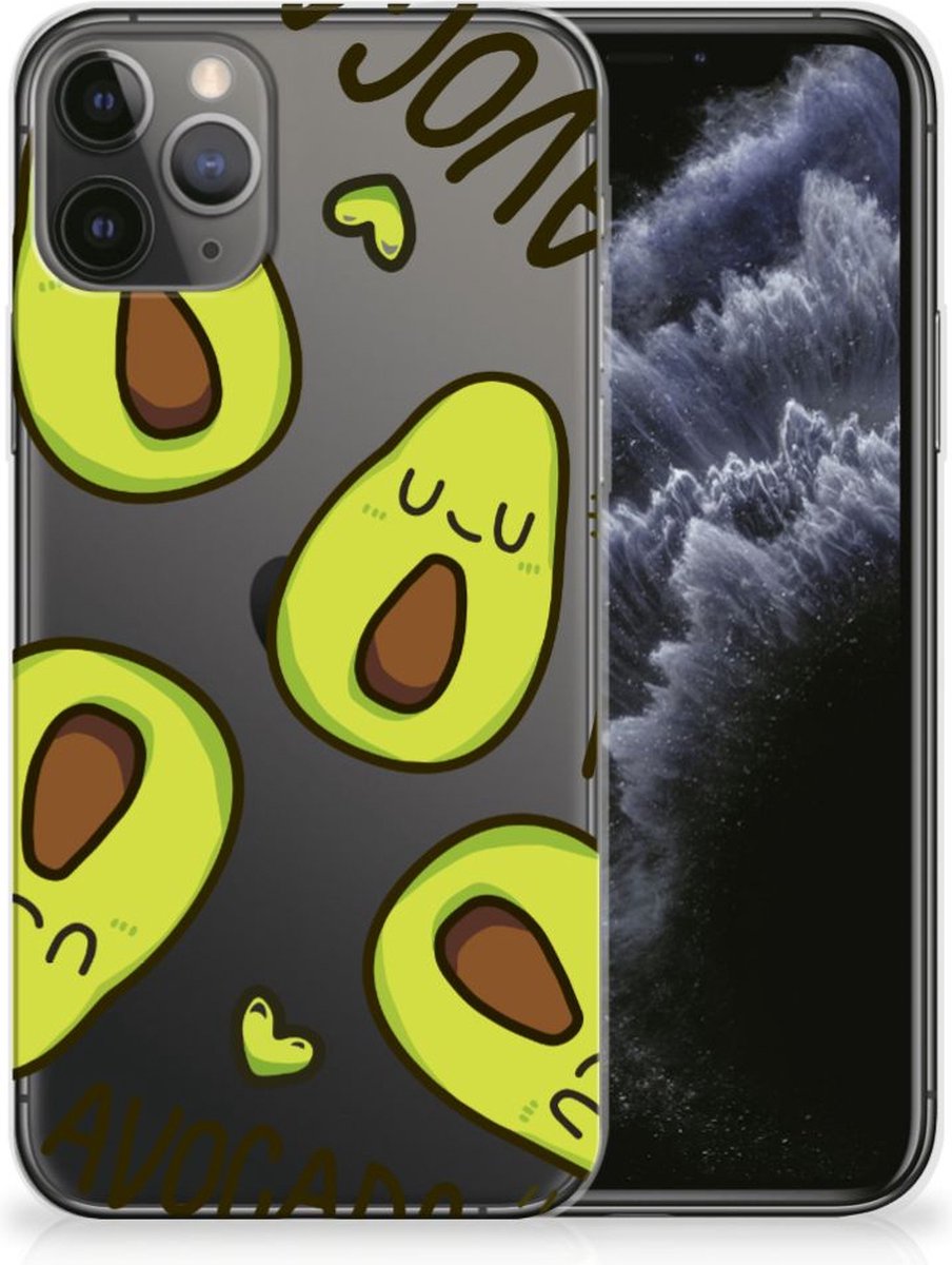 Apple iPhone 11 Pro Telefoonhoesje met Naam Avocado Singing