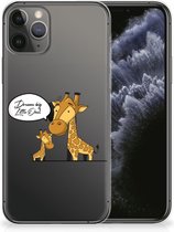 Geschikt voor iPhone 11 Pro Telefoonhoesje met Naam Giraffe