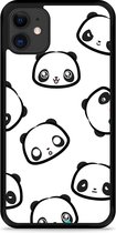 iPhone 11 Hardcase hoesje Panda Emotions - Designed by Cazy