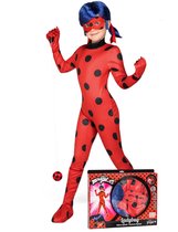 VIVING COSTUMES / JUINSA - Costume de Ladybug Miraculous pour enfants - 98-110 (4-5 ans) - Costumes pour enfants