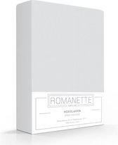 Romanette  Standaard hoeslaken - Maat: 90 x 200 - Katoen - Grijs - Romanette - Maat: 90 x 200