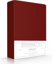 Luxe Verkoelend Hoeslaken - Bordeaux - 160x200 cm - Katoen - Romanette